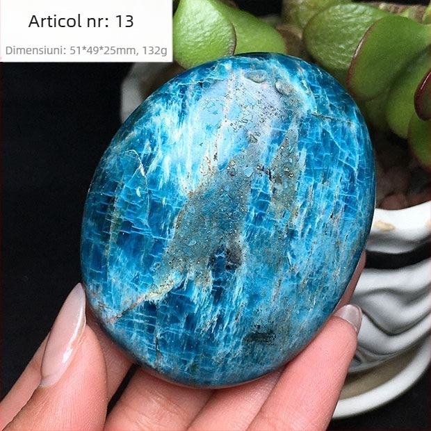 Specimen mineral de mână, oval lustruit, marcă Other; material: mineral de fosfor; personalizare: Nu; cadou: Nu