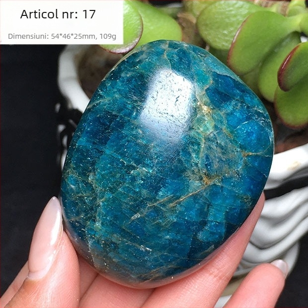 Specimen mineral de mână, oval lustruit, marcă Other; material: mineral de fosfor; personalizare: Nu; cadou: Nu