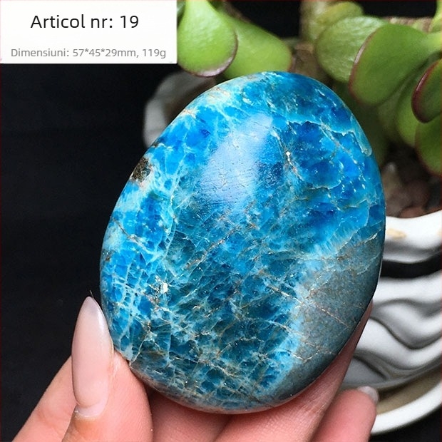 Specimen mineral de mână, oval lustruit, marcă Other; material: mineral de fosfor; personalizare: Nu; cadou: Nu