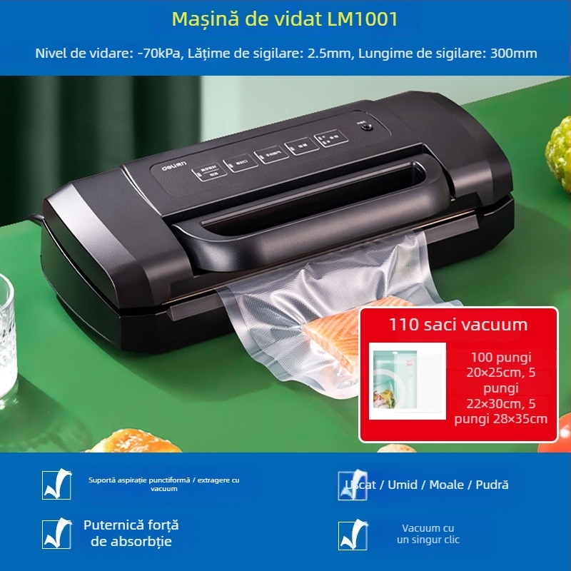 Mașină de vidat 14891/14892 – ABS + oțel inoxidabil, 120W, 220V, Funcție vidare, Model 14891