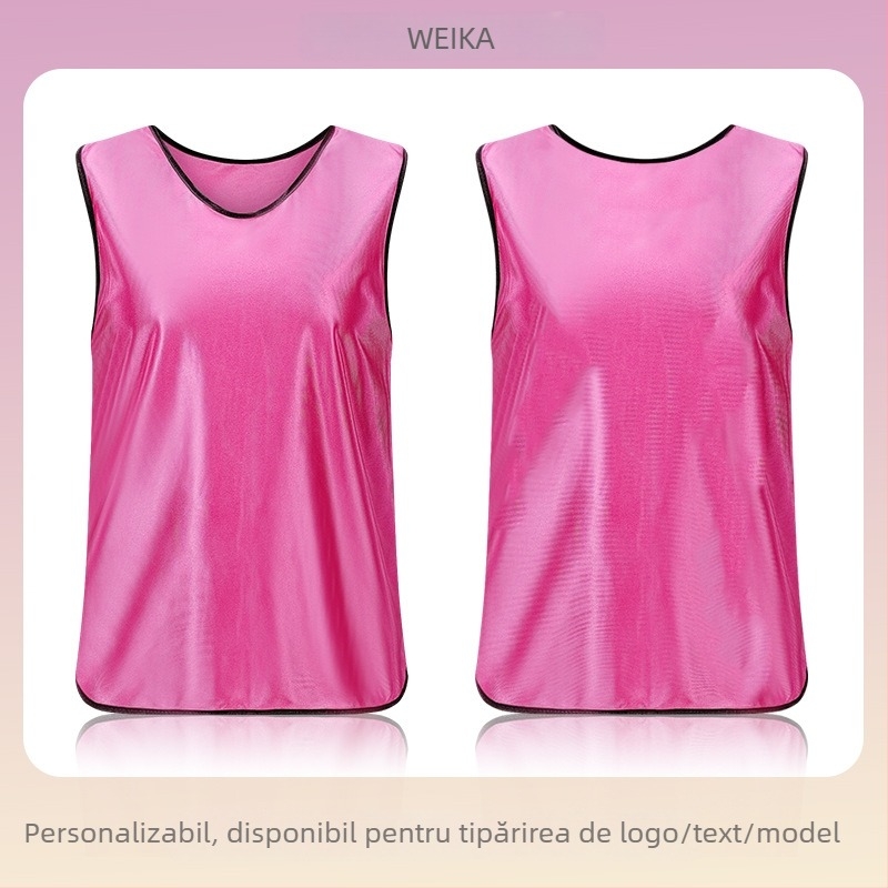 Vestă de team-building pentru adulți și copii, veste din poliester pentru antrenament de fotbal și baschet, cu grafice imprimate și dimensiuni ale fontului