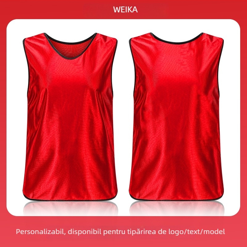 Vestă de team-building pentru adulți și copii, veste din poliester pentru antrenament de fotbal și baschet, cu grafice imprimate și dimensiuni ale fontului