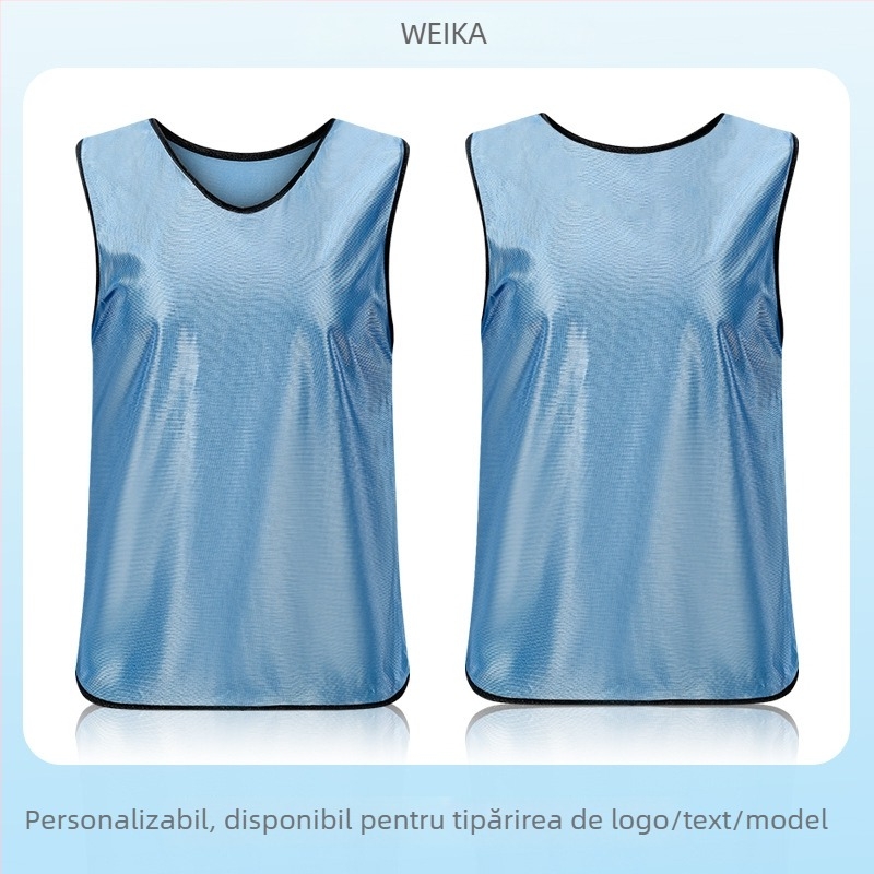 Vestă de team-building pentru adulți și copii, veste din poliester pentru antrenament de fotbal și baschet, cu grafice imprimate și dimensiuni ale fontului