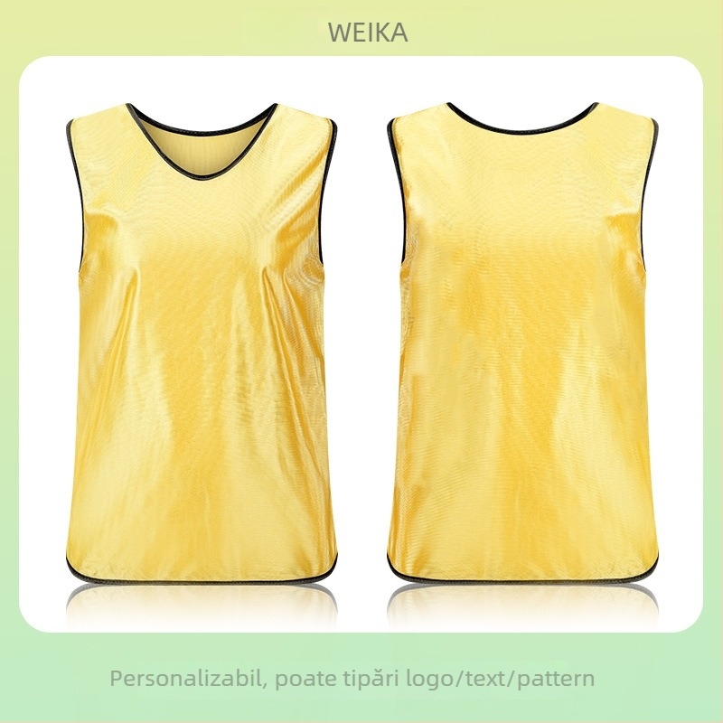 Vestă de team-building pentru adulți și copii, veste din poliester pentru antrenament de fotbal și baschet, cu grafice imprimate și dimensiuni ale fontului