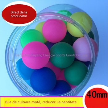 Mingi de tenis de masă Long Joy — textură sablată, fără cusuri, PP material, personalizare disponibilă