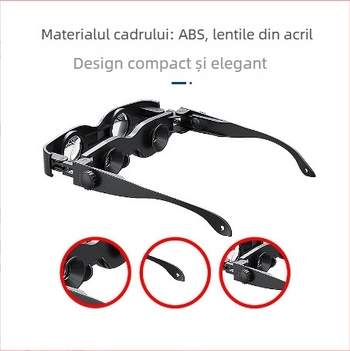 Telescop de pescuit cu optică HD, zoom reglabil, lentilă polarizată pentru pescuit în aer liber