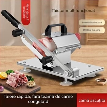 Feliator manual pentru rulouri de miel — pentru carne congelată și gătită, pentru uz casnic și comercial