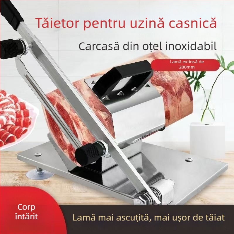Feliator manual pentru rulouri de miel — pentru carne congelată și gătită, pentru uz casnic și comercial