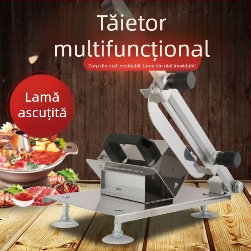 Feliator manual pentru rulouri de miel — pentru carne congelată și gătită, pentru uz casnic și comercial