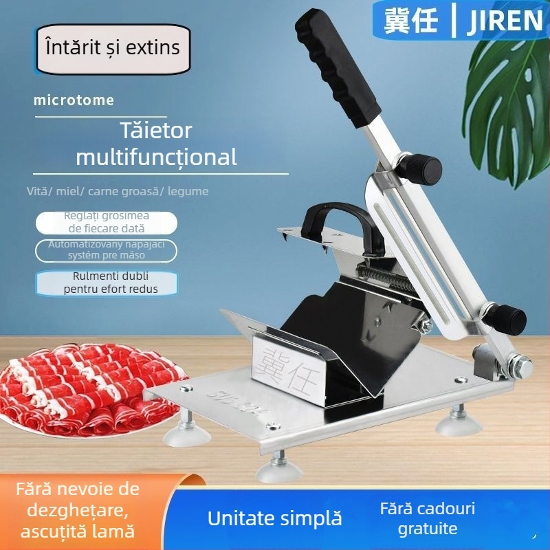 Feliator manual pentru rulouri de miel — pentru carne congelată și gătită, pentru uz casnic și comercial