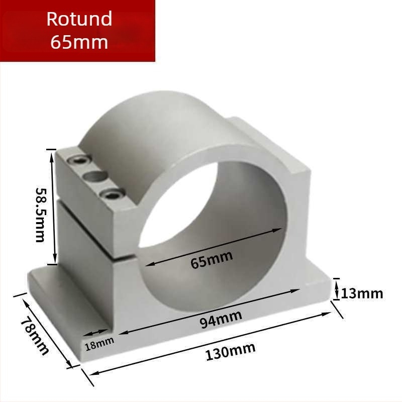 Suport pentru arborele motor al mașinii de gravură, bază din aluminiu turnat, cu dinți anti-derapare