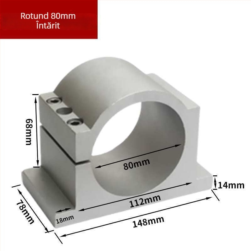 Suport pentru arborele motor al mașinii de gravură, bază din aluminiu turnat, cu dinți anti-derapare