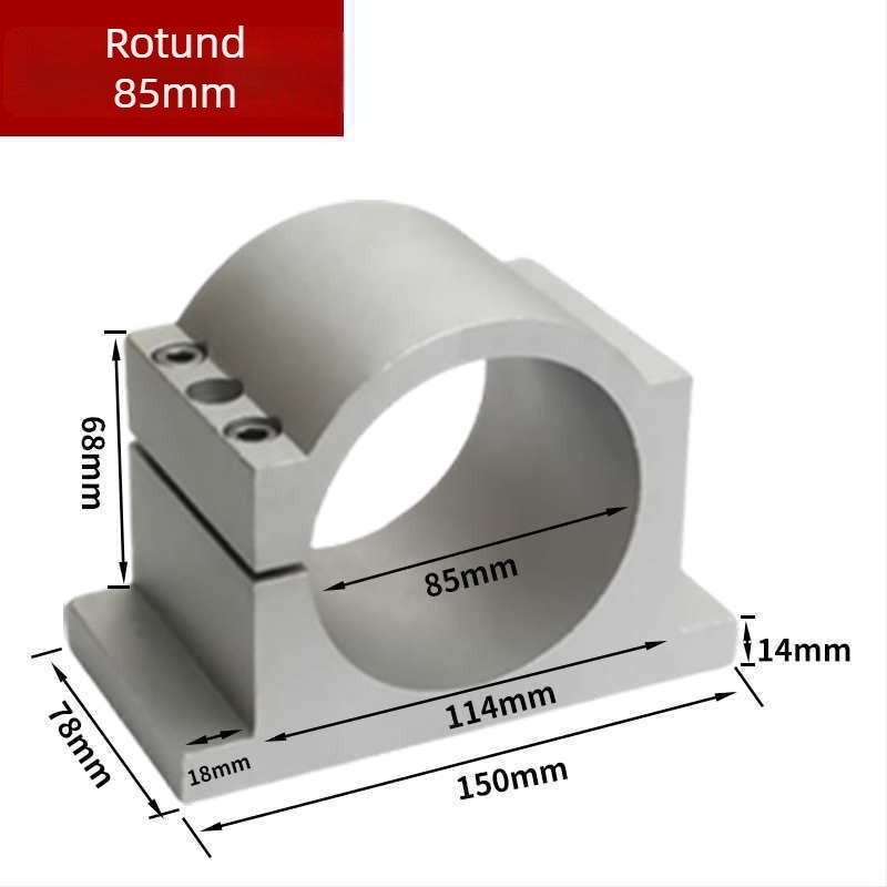 Suport pentru arborele motor al mașinii de gravură, bază din aluminiu turnat, cu dinți anti-derapare