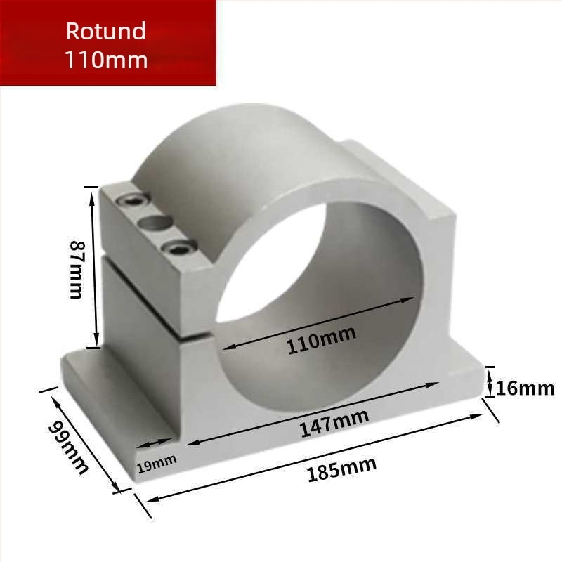 Suport pentru arborele motor al mașinii de gravură, bază din aluminiu turnat, cu dinți anti-derapare