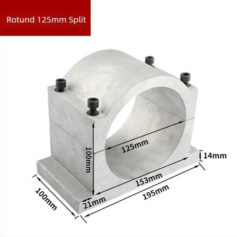 Suport pentru arborele motor al mașinii de gravură, bază din aluminiu turnat, cu dinți anti-derapare