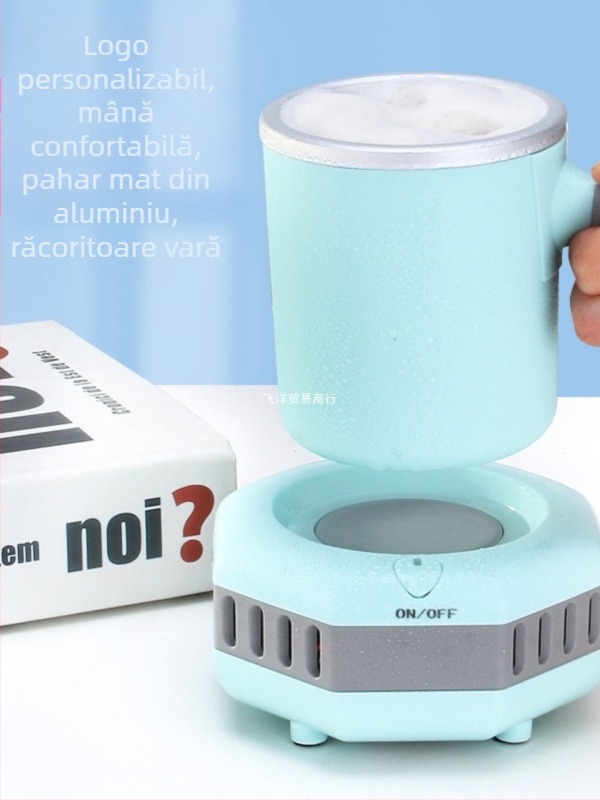 Ceașcă frigorifică portabilă mini, răcire rapidă pentru băuturi reci – 220V, potrivit pentru birou, cămin și mașină