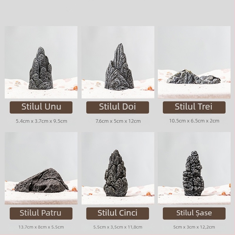 Piatră rockery pentru bonsai — decor interior, ciment compozit, stil pastoral, marcă Fir Plum, Meșteșug 3488641