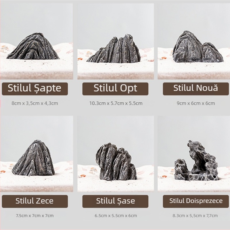 Piatră rockery pentru bonsai — decor interior, ciment compozit, stil pastoral, marcă Fir Plum, Meșteșug 3488641