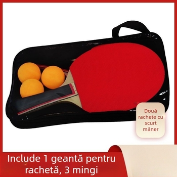 Rachetă de ping-pong pentru începători – Material PP, compatibilă cu priza Shakehand și Penhold, rachetă de antrenament