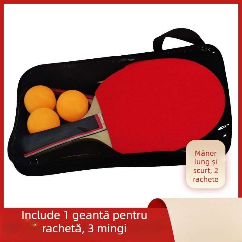 Rachetă de ping-pong pentru începători – Material PP, compatibilă cu priza Shakehand și Penhold, rachetă de antrenament