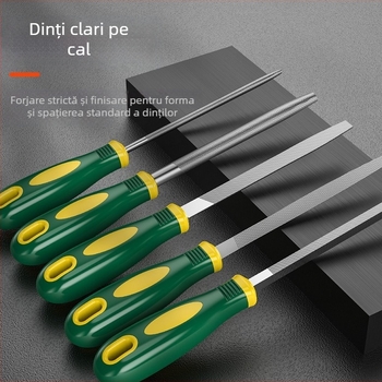 Set Shengda de unelte pentru fișiere și șlefuire, fișiere asortate cu profiluri duble, material aliaj, personalizare procesare