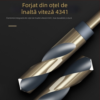 Burghiu cu con M43 cobalt, ax de 1/2 inch, pentru oțel inoxidabil și aliaje de fier, burghiu-reamer