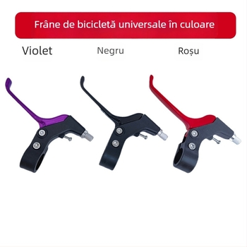 Manetă de frână pentru bicicletă, universală, model din semi-aluminiu, acționare cu degetul, potrivită pentru biciclete pliabile, de munte și pentru copii