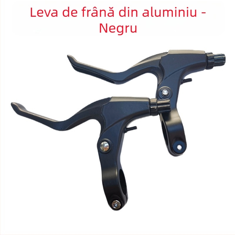 Manetă de frână pentru bicicletă, universală, model din semi-aluminiu, acționare cu degetul, potrivită pentru biciclete pliabile, de munte și pentru copii
