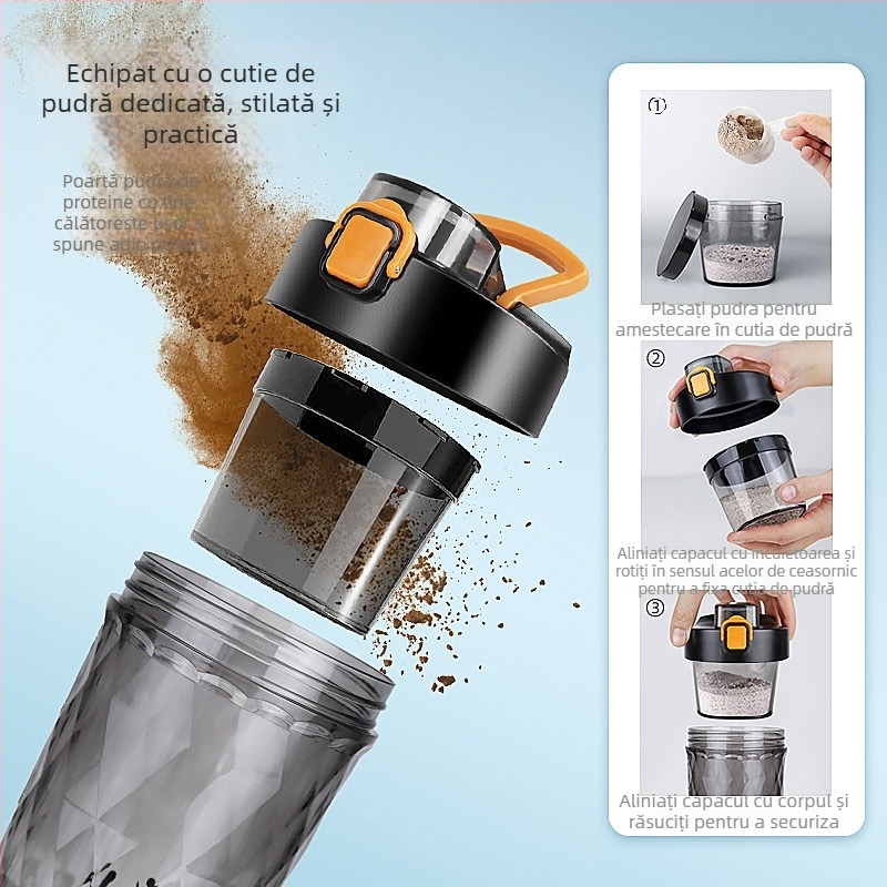 Ceașcă automată de amestecare cu încărcare — Material Tritan; Funcție amestecare; Formă rotundă; Greutate 329 g