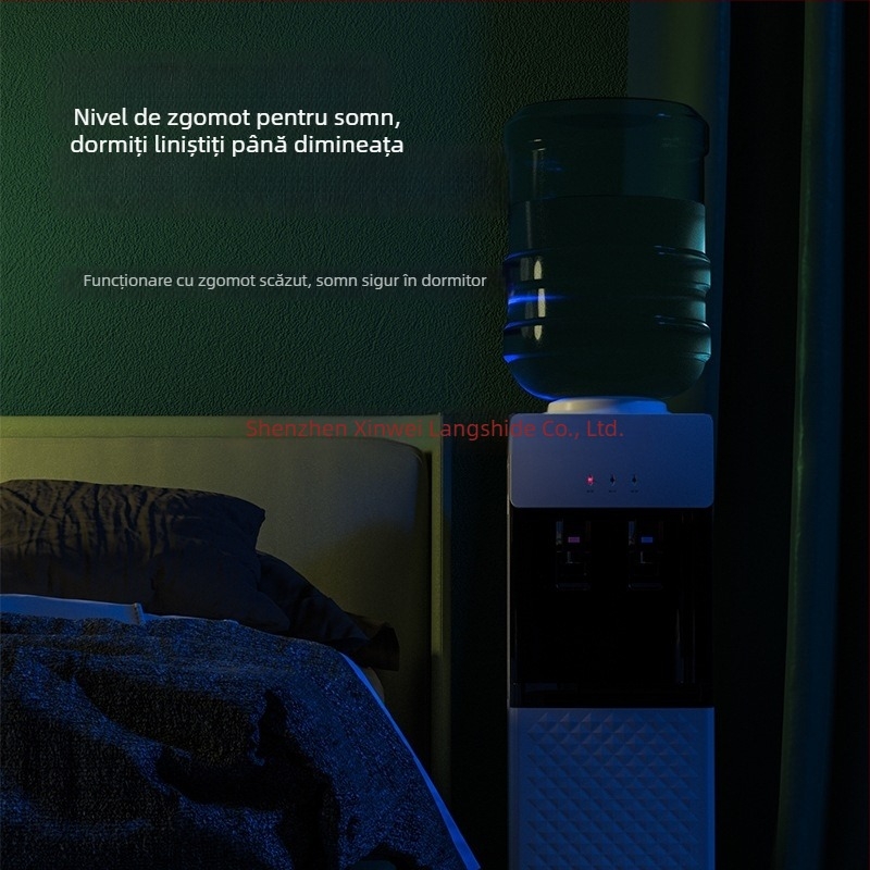 Dispenser de apă Q7-TS, vertical pentru casă, cu pompă dublă, răcire unică, 220V, fără priză, certificat 3C