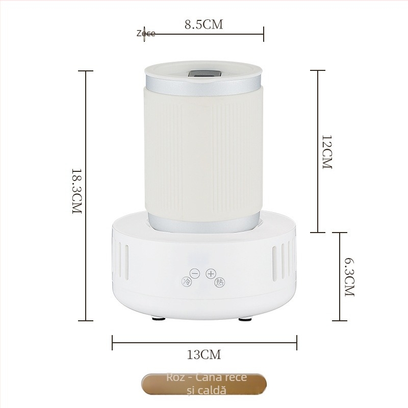 Qundele cană duală rece și cald, răcire rapidă, 500 ml, 36W, control prin atingere