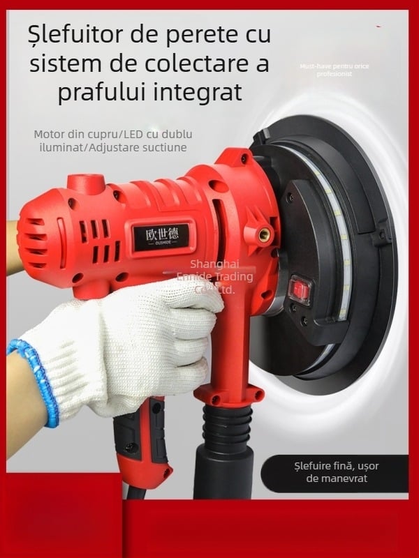 Enned Polizor de Perete Compact – Șlefuire fără praf și Finisare a chitului (Brand: Enned)