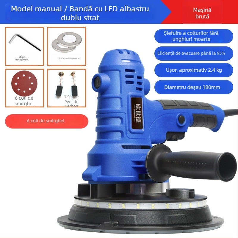 Enned Polizor de Perete Compact – Șlefuire fără praf și Finisare a chitului (Brand: Enned)