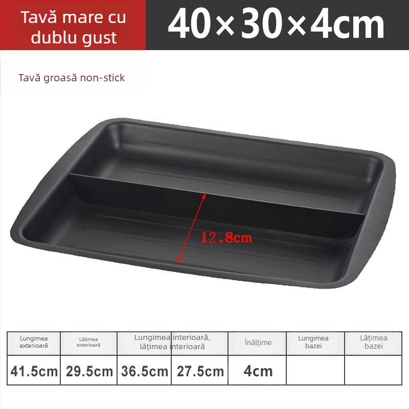 Placă de grătar din oțel inoxidabil, divizată, antiaderentă, pentru restaurante comerciale și uz casnic