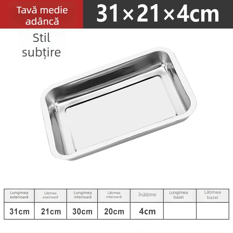 Placă de grătar din oțel inoxidabil, divizată, antiaderentă, pentru restaurante comerciale și uz casnic