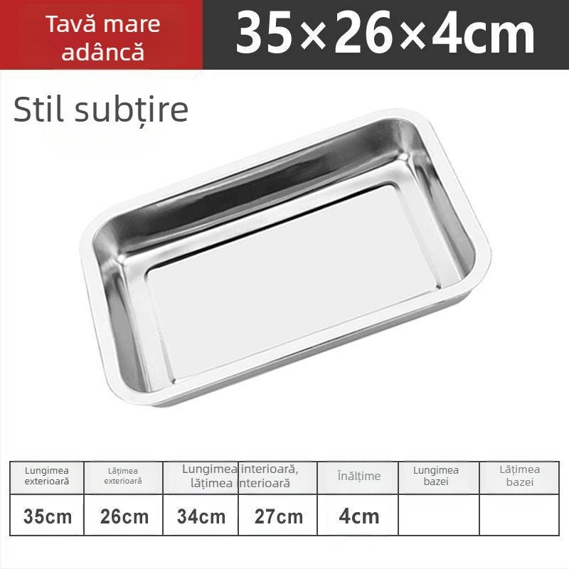 Placă de grătar din oțel inoxidabil, divizată, antiaderentă, pentru restaurante comerciale și uz casnic