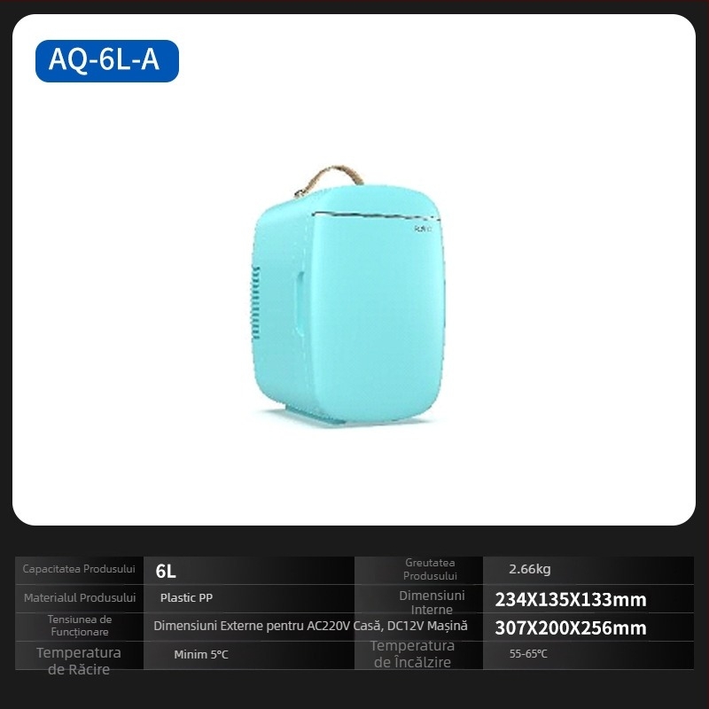 Chisman frigider semiconductor pentru mașină - frigider portabil pentru mașină și casă, ABS, 30-60W, 220-240V, 5°C–65°C