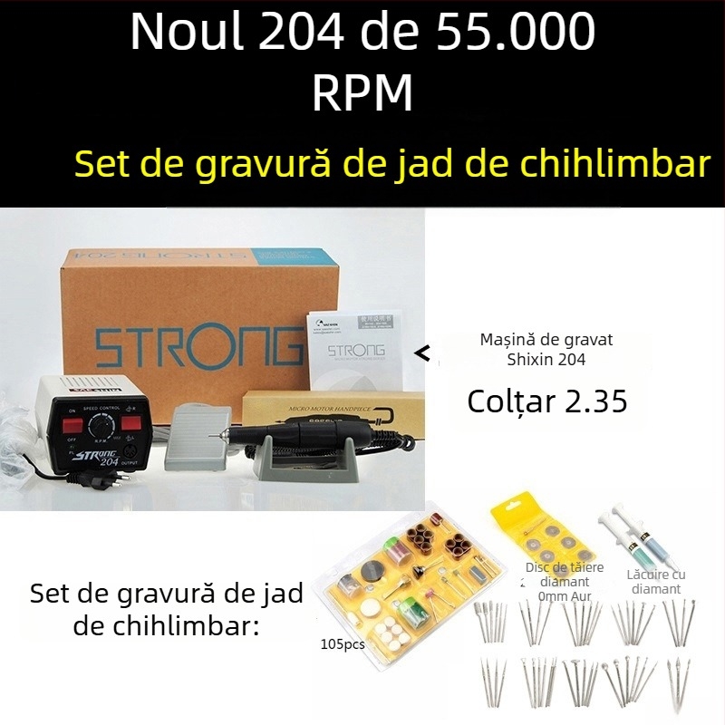Shixin 204 Mașină de gravat electrică pentru jad și lemn