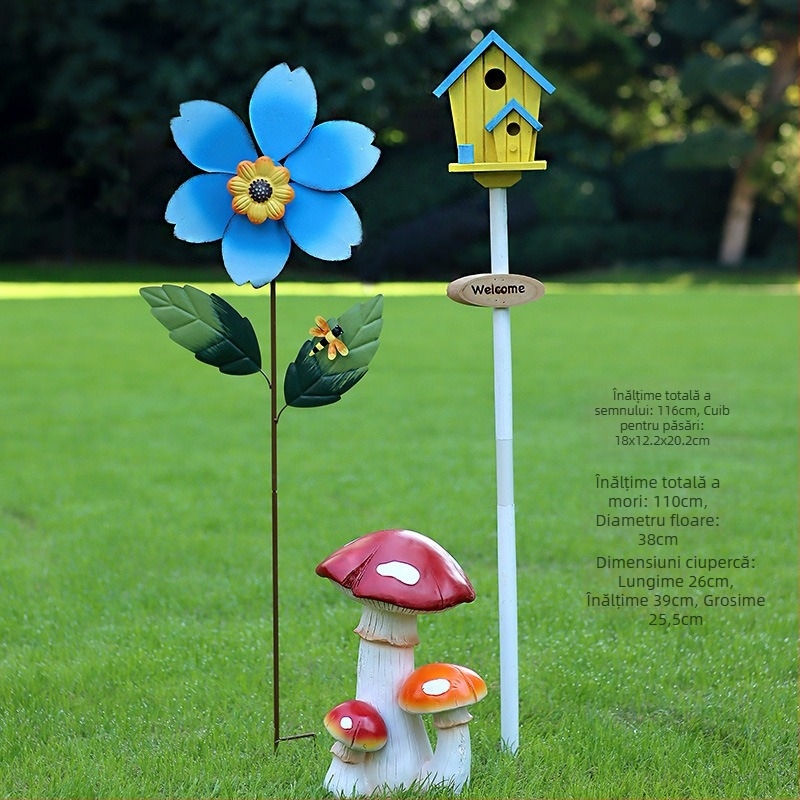 Decorațiune de grădină din lemn – cuib de păsări pentru curte și balcon, cod produs Jb2krpez, cadou pentru afaceri, IP: Nu