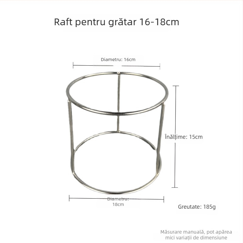 Azelay Lai suport de afișare din oțel inoxidabil, două niveluri, pentru sashimi și stridii, neimportat, stil modern minimalist