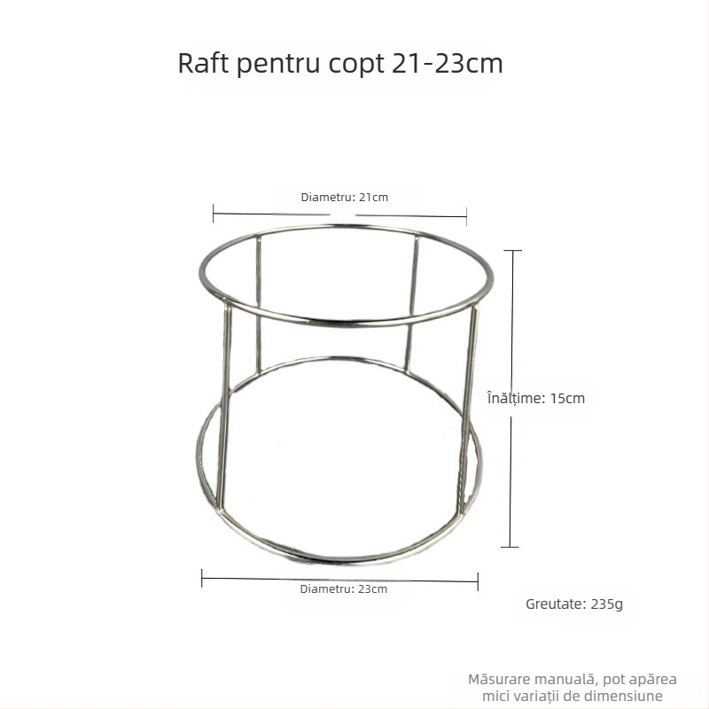 Azelay Lai suport de afișare din oțel inoxidabil, două niveluri, pentru sashimi și stridii, neimportat, stil modern minimalist