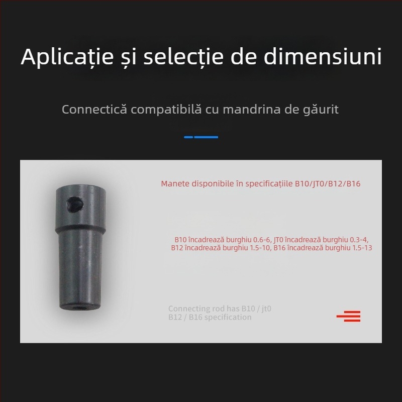 Three Craftsmen mandrină de bancă pentru burghiu – conexiune motor-ax modificată, conic, din fontă