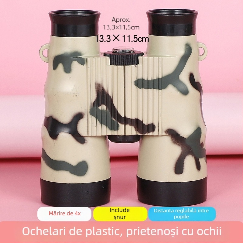 Binocluri pentru copii, camuflate, autofocus, telescop kaleidoscopic Sheng bangrong