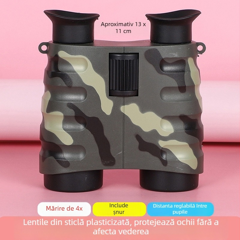 Binocluri pentru copii, camuflate, autofocus, telescop kaleidoscopic Sheng bangrong
