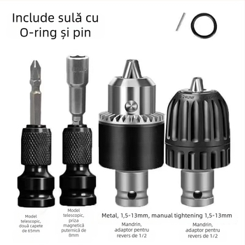 Cap de conversie pentru șurubelniță electrică, interfață hexagonală universală, articulație telescopică universală, manșon elastic, lemn de santal mov