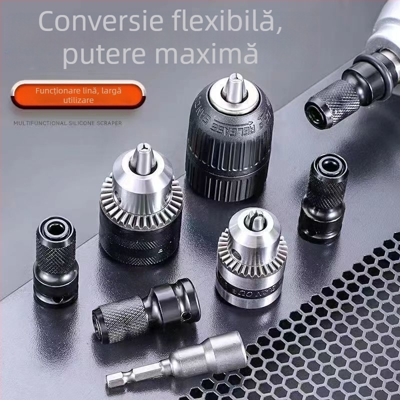 Cap de conversie pentru șurubelniță electrică, interfață hexagonală universală, articulație telescopică universală, manșon elastic, lemn de santal mov