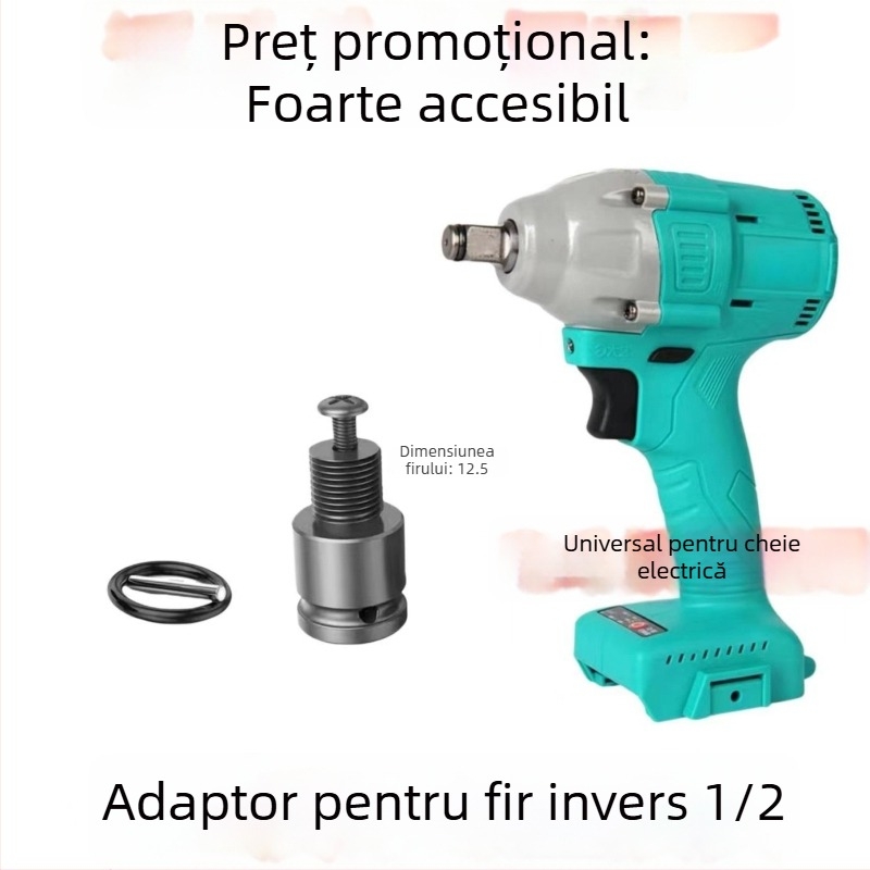 Cap de conversie pentru șurubelniță electrică, interfață hexagonală universală, articulație telescopică universală, manșon elastic, lemn de santal mov