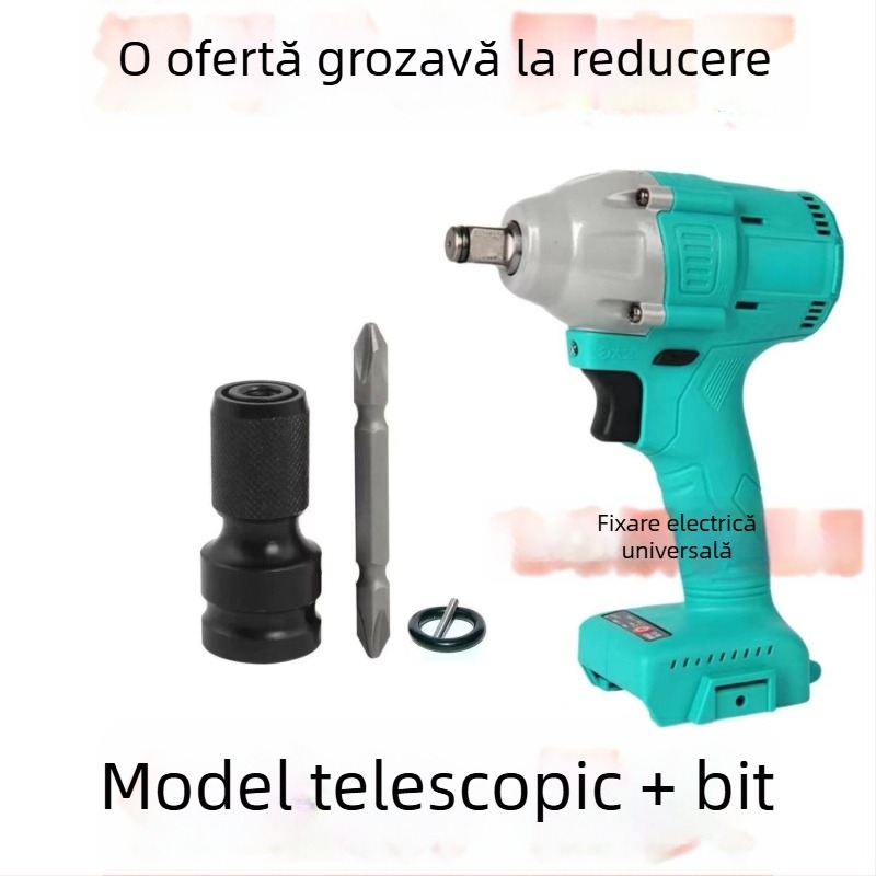 Cap de conversie pentru șurubelniță electrică, interfață hexagonală universală, articulație telescopică universală, manșon elastic, lemn de santal mov