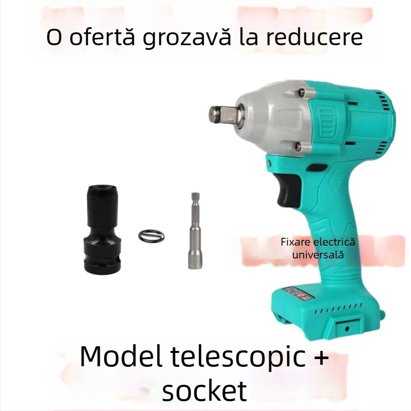 Cap de conversie pentru șurubelniță electrică, interfață hexagonală universală, articulație telescopică universală, manșon elastic, lemn de santal mov