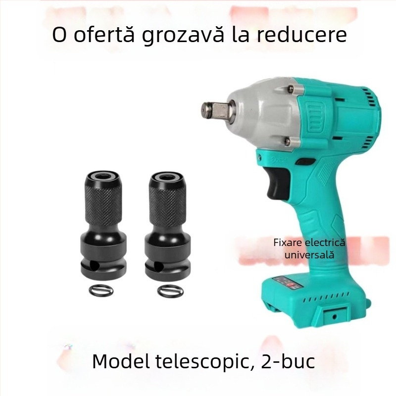 Cap de conversie pentru șurubelniță electrică, interfață hexagonală universală, articulație telescopică universală, manșon elastic, lemn de santal mov